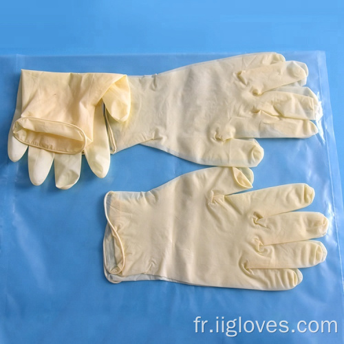 Gants jetables en poudre gants chirurgicaux en latex médical sans poudre